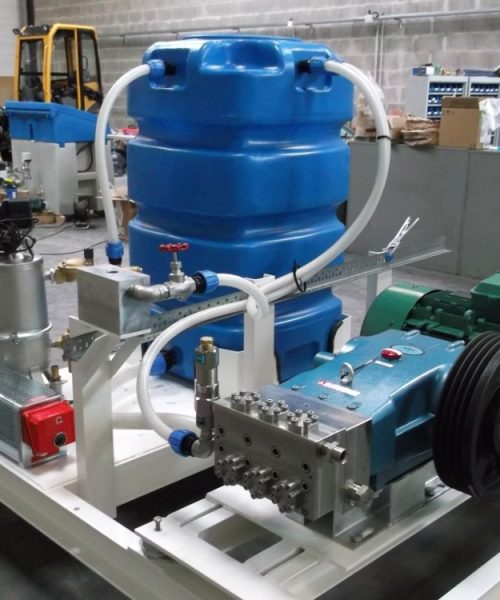 Centrale haute pression décalaminage de rails